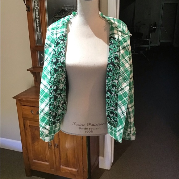 Cabi-Library Jacket-Green Check - Picture 2 of 6